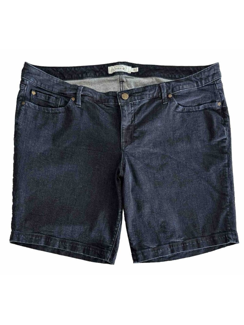 TORRID Dark Blue Denim Shorts Women's Plus Size 24